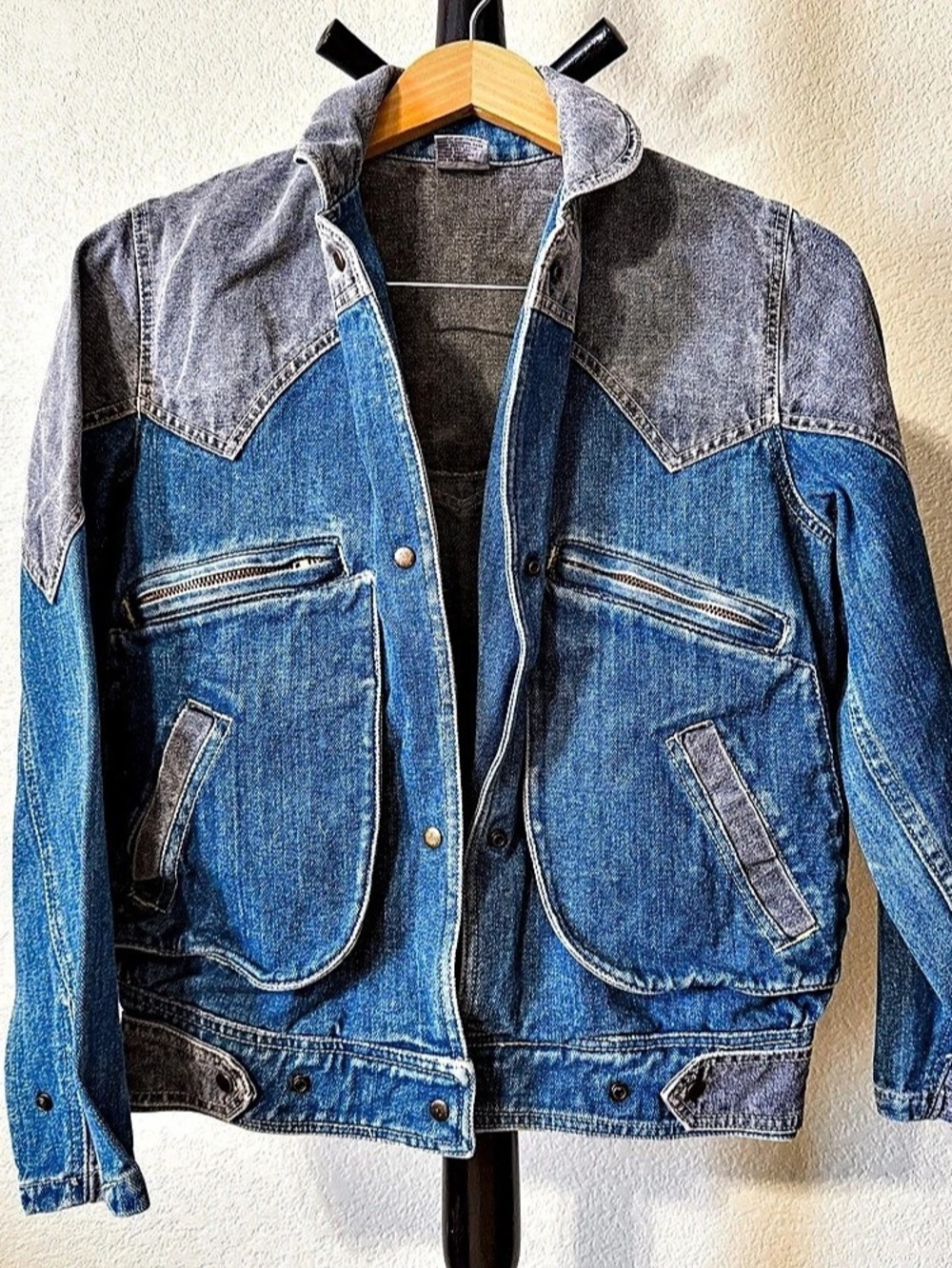 Colorblock Denim Jacket